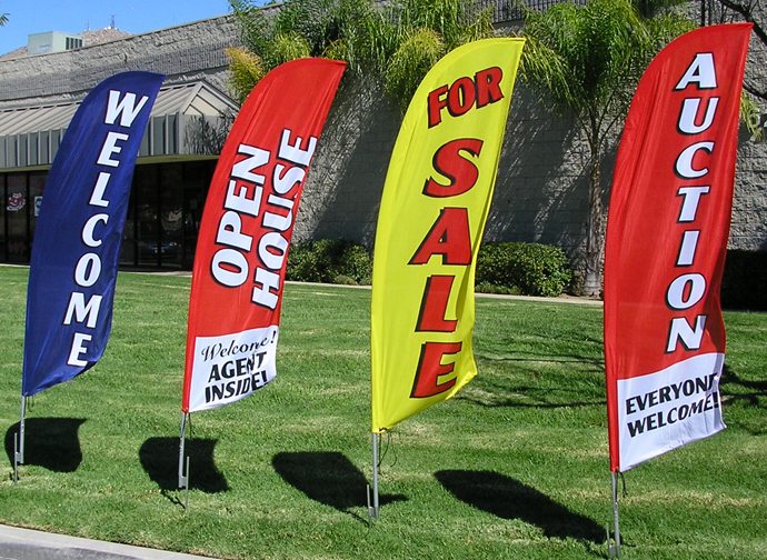 custom promotional flag signs